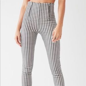 I.AM.GIA Miller Gingham Skinny Zipper Pant